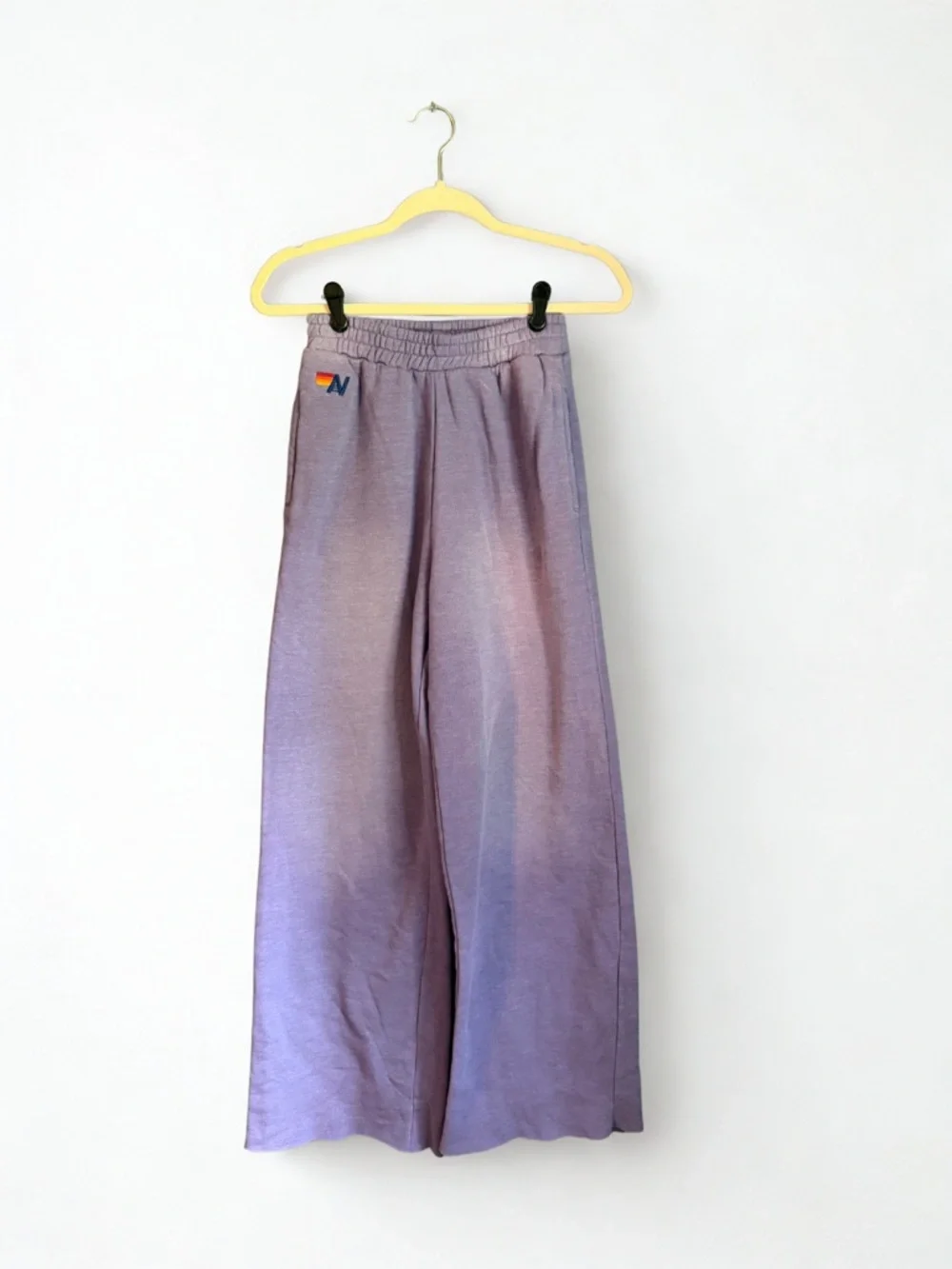 Aviator Nation Faded Grape Essential Wide-Leg Sweatpants - Picture 2 of 12